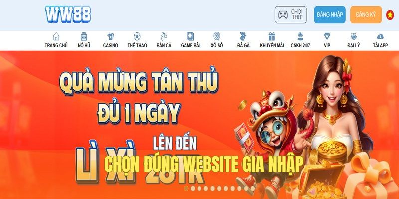 Chọn đúng website để mở nick giải trí